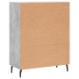 Concrete gray engineered wood sideboard 69.5x34x90 cm by vidaXL, Sideboards - Ref: Foro24-827936, Price: 100,89 €, Discount: %