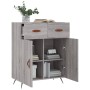 Engineered wood sideboard in Sonoma grey, 69.5x34x90 cm by vidaXL, Sideboards - Ref: Foro24-827954, Price: 86,64 €, Discount: %