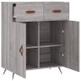Engineered wood sideboard in Sonoma grey, 69.5x34x90 cm by vidaXL, Sideboards - Ref: Foro24-827954, Price: 86,64 €, Discount: %