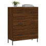 Aparador de madera de ingeniería marrón roble 69,5x34x90 cm de vidaXL, Aparadores - Ref: Foro24-827867, Precio: 111,03 €, Des...