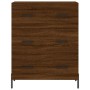 Aparador de madera de ingeniería marrón roble 69,5x34x90 cm de vidaXL, Aparadores - Ref: Foro24-827867, Precio: 111,03 €, Des...