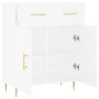 Weißes Sideboard aus Holzwerkstoff, 69,5 x 34 x 90 cm von vidaXL, Sideboards - Ref: Foro24-827964, Preis: 105,60 €, Rabatt: %