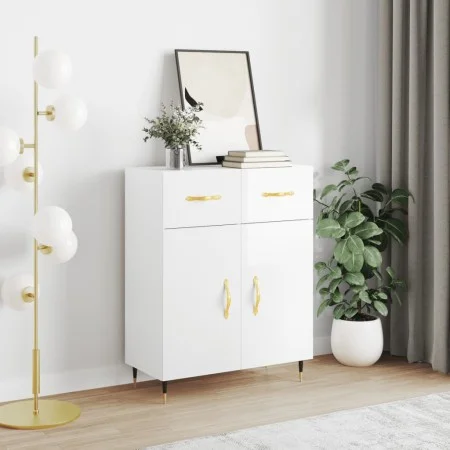 Hochglanzweißes Sperrholz-Sideboard 69,5 x 34 x 90 cm von vidaXL, Sideboards - Ref: Foro24-827958, Preis: 90,80 €, Rabatt: %