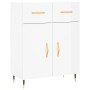 Hochglanzweißes Sperrholz-Sideboard 69,5 x 34 x 90 cm von vidaXL, Sideboards - Ref: Foro24-827958, Preis: 91,94 €, Rabatt: %