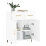 Hochglanzweißes Sperrholz-Sideboard 69,5 x 34 x 90 cm von vidaXL, Sideboards - Ref: Foro24-827958, Preis: 91,94 €, Rabatt: %