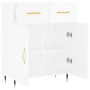 Hochglanzweißes Sperrholz-Sideboard 69,5 x 34 x 90 cm von vidaXL, Sideboards - Ref: Foro24-827958, Preis: 91,94 €, Rabatt: %