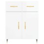 Hochglanzweißes Sperrholz-Sideboard 69,5 x 34 x 90 cm von vidaXL, Sideboards - Ref: Foro24-827958, Preis: 91,94 €, Rabatt: %