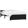Black solid wood bed frame 90x200 cm by vidaXL, Beds and slatted bases - Ref: Foro24-815033, Price: 117,30 €, Discount: %