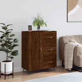 Engineered wood brown oak sideboard 69.5x34x90 cm by vidaXL, Sideboards - Ref: Foro24-827891, Price: 68,67 €, Discount: %