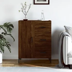 Aparador de madera de ingeniería marrón roble 69,5x34x90 cm de vidaXL, Aparadores - Ref: Foro24-827923, Precio: 98,03 €, Desc...