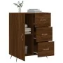 Engineered wood brown oak sideboard 69.5x34x90 cm by vidaXL, Sideboards - Ref: Foro24-827891, Price: 68,67 €, Discount: %