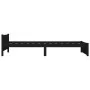 Black solid wood bed frame 90x200 cm by vidaXL, Beds and slatted bases - Ref: Foro24-815033, Price: 117,30 €, Discount: %
