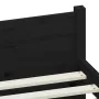 Black solid wood bed frame 90x200 cm by vidaXL, Beds and slatted bases - Ref: Foro24-815033, Price: 117,30 €, Discount: %