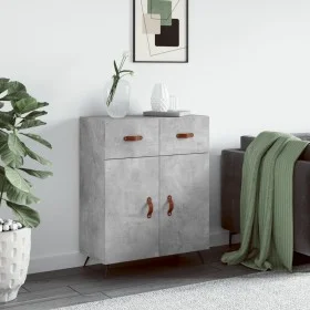 Concrete gray engineered wood sideboard 69.5x34x90 cm by vidaXL, Sideboards - Ref: Foro24-827952, Price: 82,98 €, Discount: %
