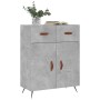 Concrete gray engineered wood sideboard 69.5x34x90 cm by vidaXL, Sideboards - Ref: Foro24-827952, Price: 83,91 €, Discount: %