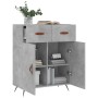 Concrete gray engineered wood sideboard 69.5x34x90 cm by vidaXL, Sideboards - Ref: Foro24-827952, Price: 83,91 €, Discount: %