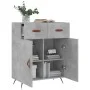 Concrete gray engineered wood sideboard 69.5x34x90 cm by vidaXL, Sideboards - Ref: Foro24-827952, Price: 82,98 €, Discount: %