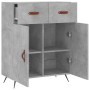 Concrete gray engineered wood sideboard 69.5x34x90 cm by vidaXL, Sideboards - Ref: Foro24-827952, Price: 83,91 €, Discount: %