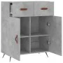Concrete gray engineered wood sideboard 69.5x34x90 cm by vidaXL, Sideboards - Ref: Foro24-827952, Price: 82,98 €, Discount: %