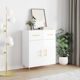 Hochglanzweißes Sperrholz-Sideboard 69,5 x 34 x 90 cm von vidaXL, Sideboards - Ref: Foro24-827966, Preis: 91,40 €, Rabatt: %