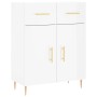 Aparador de madera contrachapada blanco brillante 69,5x34x90 cm de vidaXL, Aparadores - Ref: Foro24-827966, Precio: 91,32 €, ...