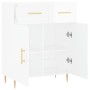 Aparador de madera contrachapada blanco brillante 69,5x34x90 cm de vidaXL, Aparadores - Ref: Foro24-827966, Precio: 91,32 €, ...