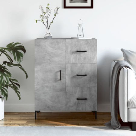 Betongraues Sideboard aus Holzwerkstoff, 69,5 x 34 x 90 cm von vidaXL, Sideboards - Ref: Foro24-827920, Preis: 96,21 €, Rabat...