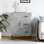 Betongraues Sideboard aus Holzwerkstoff, 69,5 x 34 x 90 cm von vidaXL, Sideboards - Ref: Foro24-827920, Preis: 96,21 €, Rabat...