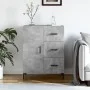 Concrete gray engineered wood sideboard 69.5x34x90 cm by vidaXL, Sideboards - Ref: Foro24-827920, Price: 95,06 €, Discount: %