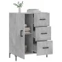 Concrete gray engineered wood sideboard 69.5x34x90 cm by vidaXL, Sideboards - Ref: Foro24-827920, Price: 95,06 €, Discount: %