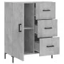 Concrete gray engineered wood sideboard 69.5x34x90 cm by vidaXL, Sideboards - Ref: Foro24-827920, Price: 95,06 €, Discount: %