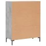 Concrete gray engineered wood sideboard 69.5x34x90 cm by vidaXL, Sideboards - Ref: Foro24-827920, Price: 95,06 €, Discount: %