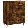 Smoked oak engineered wood sideboard 69.5x34x90 cm by vidaXL, Sideboards - Ref: Foro24-827897, Price: 74,96 €, Discount: %