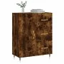 Smoked oak engineered wood sideboard 69.5x34x90 cm by vidaXL, Sideboards - Ref: Foro24-827897, Price: 74,96 €, Discount: %