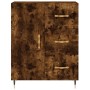 Aparador de madera de ingeniería roble ahumado 69,5x34x90 cm de vidaXL, Aparadores - Ref: Foro24-827897, Precio: 75,69 €, Des...