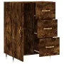 Sideboard aus geräuchertem Eichenholzwerkstoff, 69,5 x 34 x 90 cm von vidaXL, Sideboards - Ref: Foro24-827897, Preis: 74,96 €...