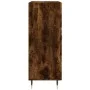 Smoked oak engineered wood sideboard 69.5x34x90 cm by vidaXL, Sideboards - Ref: Foro24-827897, Price: 74,96 €, Discount: %