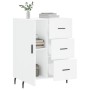 Aparador de madera de ingeniería blanco 69,5x34x90 cm de vidaXL, Aparadores - Ref: Foro24-827932, Precio: 98,57 €, Descuento: %