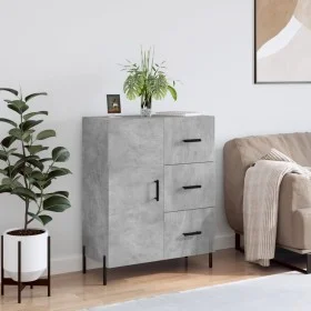 Engineered wood sideboard in concrete grey 69.5x34x90 cm by vidaXL, Sideboards - Ref: Foro24-827928, Price: 101,71 €, Discoun...