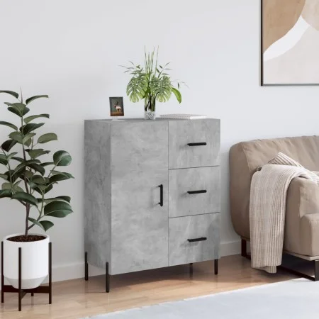 Engineered wood sideboard in concrete grey 69.5x34x90 cm by vidaXL, Sideboards - Ref: Foro24-827928, Price: 101,71 €, Discoun...