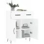 Aparador de madera contrachapada blanco brillante 69,5x34x90 cm de vidaXL, Aparadores - Ref: Foro24-827974, Precio: 88,77 €, ...