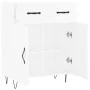 Aparador de madera contrachapada blanco brillante 69,5x34x90 cm de vidaXL, Aparadores - Ref: Foro24-827974, Precio: 88,77 €, ...