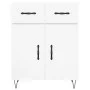 Aparador de madera contrachapada blanco brillante 69,5x34x90 cm de vidaXL, Aparadores - Ref: Foro24-827974, Precio: 88,77 €, ...