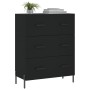 Aparador de madera de ingeniería negro 69,5x34x90 cm de vidaXL, Aparadores - Ref: Foro24-827861, Precio: 111,03 €, Descuento: %