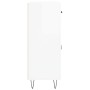Aparador de madera contrachapada blanco brillante 69,5x34x90 cm de vidaXL, Aparadores - Ref: Foro24-827974, Precio: 89,89 €, ...