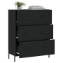 Aparador de madera de ingeniería negro 69,5x34x90 cm de vidaXL, Aparadores - Ref: Foro24-827861, Precio: 111,03 €, Descuento: %