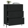 Schwarzes Sideboard aus Holzwerkstoff, 69,5 x 34 x 90 cm von vidaXL, Sideboards - Ref: Foro24-827861, Preis: 109,64 €, Rabatt: %