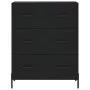 Aparador de madera de ingeniería negro 69,5x34x90 cm de vidaXL, Aparadores - Ref: Foro24-827861, Precio: 109,64 €, Descuento: %