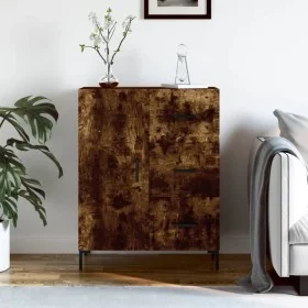 Smoked oak engineered wood sideboard 69.5x34x90 cm by vidaXL, Sideboards - Ref: Foro24-827921, Price: 70,22 €, Discount: %