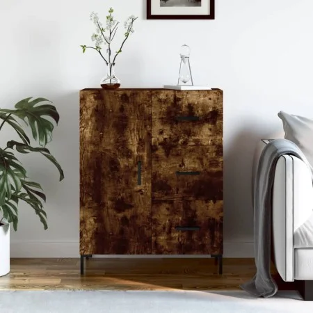 Smoked oak engineered wood sideboard 69.5x34x90 cm by vidaXL, Sideboards - Ref: Foro24-827921, Price: 70,22 €, Discount: %